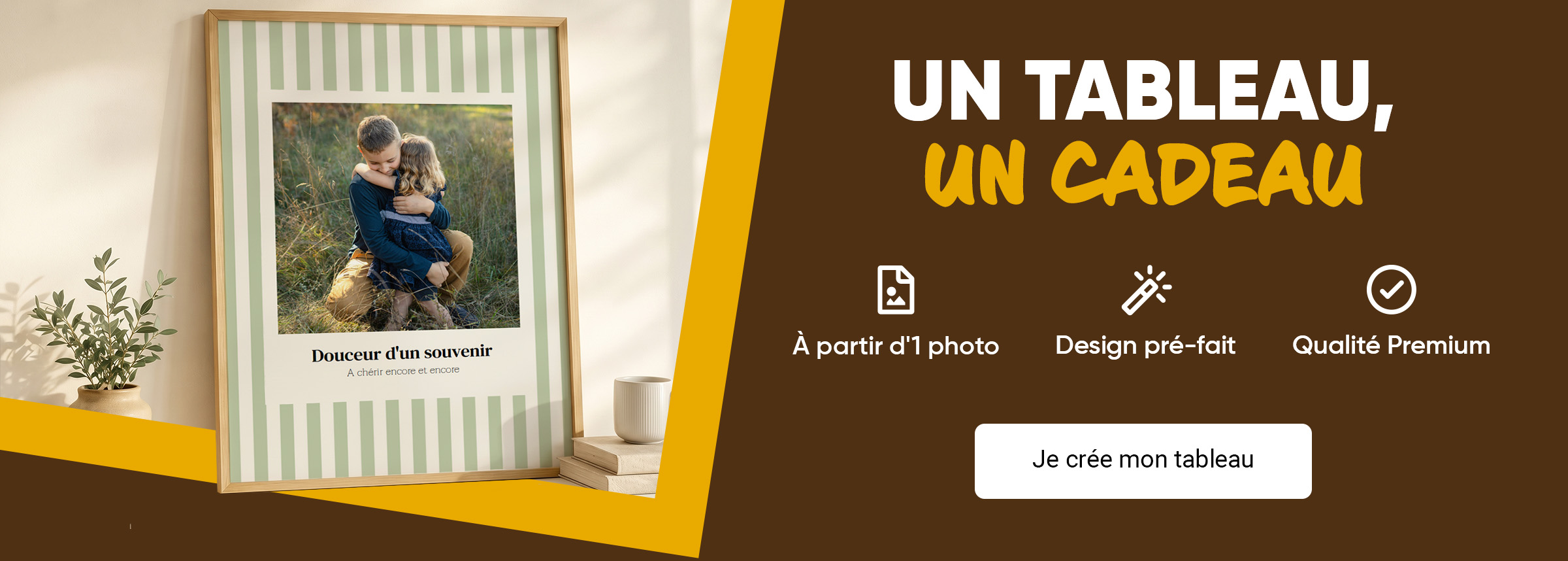 Cadres photo personnalisés : Qualité premium, design pré-fait