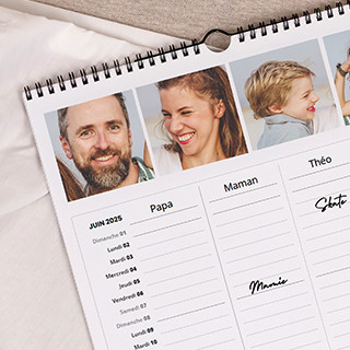 Calendrier mural - A3 Portrait - Familial