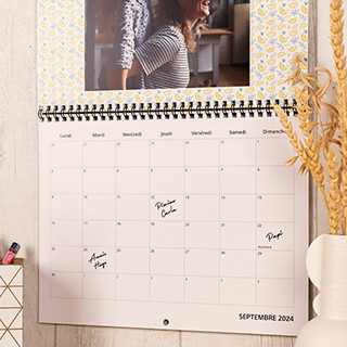 Calendrier mural - A4 Paysage