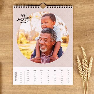 Calendrier mural - A4 Portrait - Éco-conçu