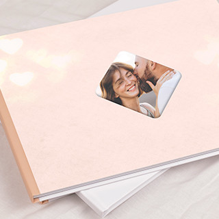 Livre photo coeur - A4 Paysage - Couverture à fenêtre