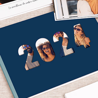 Album photo de votre année - A4 Paysage - Couverture à fenêtre