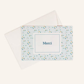 Carte de remerciement