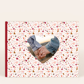 Livre photo coeur - A4 Paysage - Couverture à fenêtre