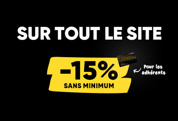 -15% sans minimum : exclusif
