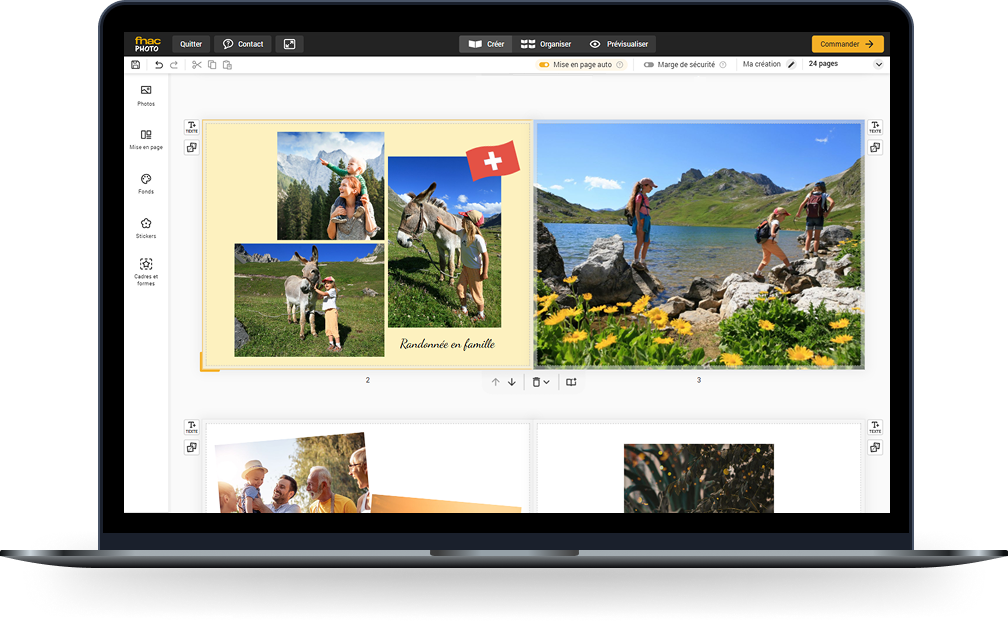 Interface Fnac Photo
