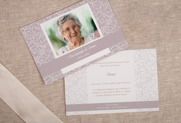 Faire part de deuil